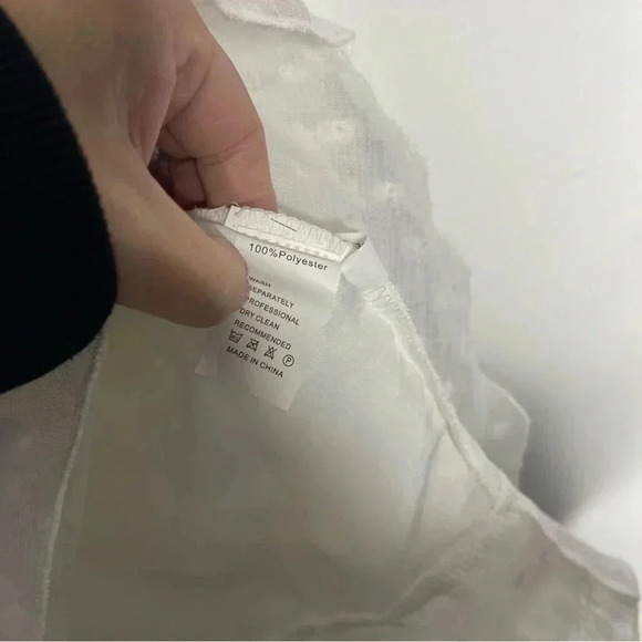 Avantlook White Wrap Dress Size Medium - Picture 3 of 7